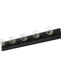 5-light Donelson Vanity Light in Natural Iron Finish, transitional modern bath lighting, durable steel and aluminum construction.