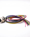 Waterproof M12 8 Pin Sensor Receptacle Connector A Coded Aviation Socket Female Straight Shielded with Colorful Wiring