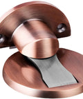 Stunning Red Bronze Hidden Magnetic Door Stop That Keeps Floors Clean And Slams At Bay For Homes, Hotels, And Offices With Nail-Free Installation, close-up view.