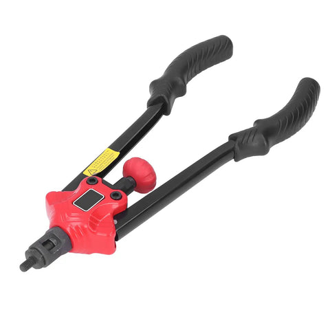Rivet Nut Kit Hand Riveter Pliers M12 With 9mm Stroke High Carbon Steel Tool For Auto Repair And Installation, Mandrels Wrench Included