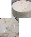 Bathroom Sink Bathroom Vessel Sink Round Art Basin Home Ceramic Wash Basin Hotel Counter Basin Ceramic Vessel Sink with gold accents.