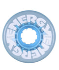 Energy 57 Roller Skate Wheels Four Pack 78A 31mm by 57mm quad skate durable urethane clear blue top view
