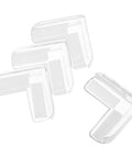 Set Of 4 PVC Corner Protectors For Desks And Tables, Clear Edge Guards with impact absorption in transparent material