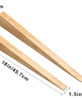 Wheelbarrow Wedge Replacement Kit Set Of 2 For True Temper, Husky, Corona, And Jackson, wooden wedges with measurements visible