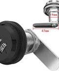 Keyless 3 Digit Cam Lock No Key Needed For Mailbox And Cabinet 20mm Zinc Alloy Password Lock Black Resettable Durable Wear Resistant