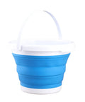 Collapsible 1.3 Gallon Camping Bucket Portable Water Container For Dishwashing Cleaning And Gear Storage Durable Grab And Go Design