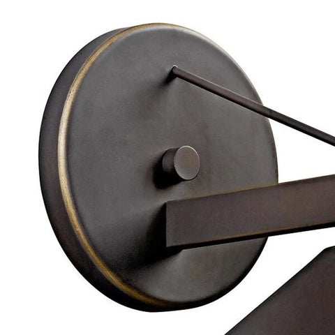 Ripley 10 Inch Wide One Light Outdoor Wall Light in Olde Bronze finish, showing circular mount detail, rustic lantern design for porch or patio