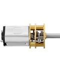 Mini DC Geared Motor With Full Metal Gearbox 3V 5RPM, 0.4kg.cm Torque, 3mm D Shape Shaft showing full gearbox.