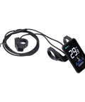 Electric Bike Conversion Kit 27.5 Inch Front Wheel Hub Motor 36V 500W with LCD display showing speed and settings.