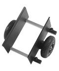 Heavy Duty Panel Slab Dolly With Terrain Pneumatic Wheels And Adjustable Clamp for easy hauling of materials.