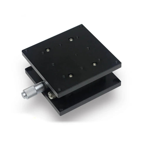 Motorized Rotary Positioning Stage With Z Axis Lifting Table And Horizontal Lift LJZ90, shown in angled view