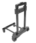 Dope Heavy Duty Folding Hand Truck With Robust Iron Pole And Sweet Dual Wheel Setup For HVAC Techs, Electricians, And Toolkits Holding 110 Lbs Of Gear with retractable handle and dual wheels.
