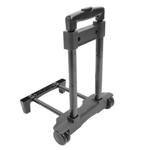 Dope Heavy Duty Folding Hand Truck With Robust Iron Pole And Sweet Dual Wheel Setup For HVAC Techs, Electricians, And Toolkits Holding 110 Lbs Of Gear with retractable handle and dual wheels.