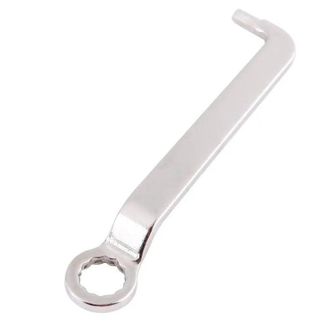 Silver metal tool accessory for Workhorse Electric Power Double Head Sheet Metal Nibbler Cutting Tool Kit.