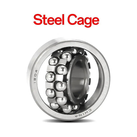 Pro Level 1306 Double Row Self Aligning Ball Bearings 30Mm By 72Mm By 19Mm Hardened Chrome Steel Caged Design close-up view.