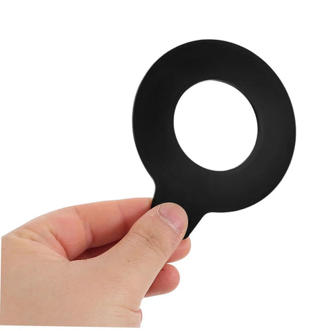 Hand holding Heavy Duty Rubber Washer Kit Two Piece For Excavator Swing Bearing Shims Beefed Up Durable Sealing Discs