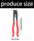 Heavy Duty Stainless Steel Crimping Tool Kit For Hose Clamps And Banding Shafts With Built-In Cutter Perfect For Cars Pipes Machinery CV Joint Boot Work And Universal Jobs, 24.5cm