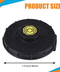 Brake Master Cylinder Cap Replacement For Honda Accord Hybrid, Brake Fluid Reservoir Cap, product size shown as 7.51cm