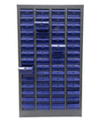 60 Drawer Nut And Bolt Storage Cabinet For Workshop And Garage Heavy Duty Steel Parts Organizer With ABS Drawers front view