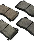 Front view of four Bosch BC1001 QuietCast ceramic brake pads