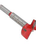 Red drill bit from 35mm Hinge Boring Jig Kit With Hole Locator, Red Drill Bit And Wrench For Furniture Cabinets