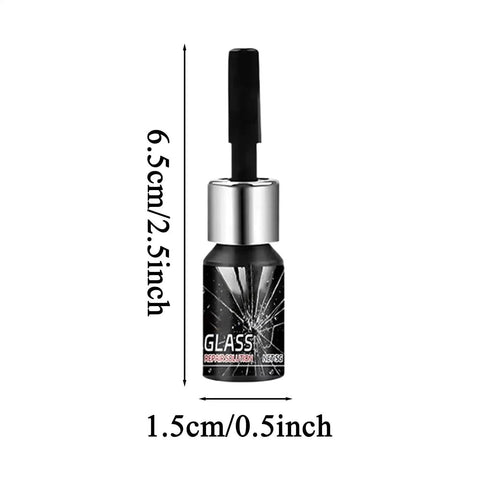 Pro Grade Glass Repair Kit With Precision Applicator 10ml Clear Resin Restorer For Cracks And Scratches Scratch Remover