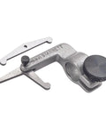 Versatile Dial Indicator Attachment With Straight And Angular Arms For 0.375 Inch Stem, Ideal Metrology Tool 671, shown in metal finish