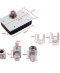 Heavy Duty Glass Door Pivot Hinge Kit 120kg Load Hidden Hinges Any Angle Positioning Self Closing Cafe And Restaurant Door Built To Last