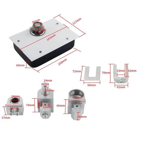 Heavy Duty Glass Door Pivot Hinge Kit 120kg Load Hidden Hinges Any Angle Positioning Self Closing Cafe And Restaurant Door Built To Last