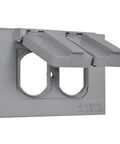 1-Gang Weatherproof Outdoor Outlet Cover for Duplex Receptacles With Gasket and Mounting Hardware Easy Install UL Listed NEC Compliant