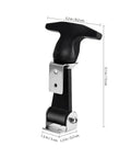 Rubber Hood Catch Kit With Stainless Steel Latches And Flexible T Handle Draw Latches Includes Brackets 4 Pack view