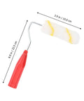 No Sweat Pro Level Mini Paint Roller Brush Kit For Detail Trimming Door Frames Baseboards And Walls Super Smooth Finish Easy Grip Design, 8.9x3.9 inches