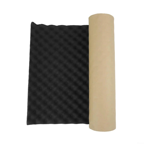 Pro Studio Badass Acoustic Foam Tiles kick out stubborn room rattle, 100x50 cm, textured sound absorption, peel and stick.