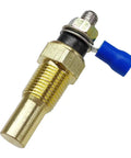 Heavy Duty Universal Water Coolant And Oil Temperature Sensor One Eighth Npt Electrical Sender For Engines Built Like A Boss With Smooth Operation Gold Housing close-up.