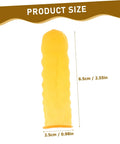 Top Shelf 100 Pack Yellow Latex Finger Sleeves Made To Straight Up Shield Blister Friction And Pain For Heavy Lifting Daily Tasks Smooth Moves And Maximum Grip Keep Digits Locked Safe With Zero Sweat, size 6.5cm x 2.5cm.