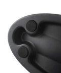 Close-up of 2 Pack Front Wheel Riser Blocks for Bike Trainers with non-marking rubber pads, showing detailed texture and design.