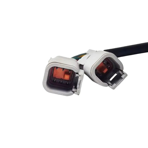 Badass Replacement Joystick Controller For Genie Vertical Mast Lifts Part T110234 connectors with orange pins for Aerial Work Platform.