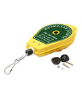 Spring Balancer Hanging Fixture Holder With Lock For Easy Tool Handling Pro Grade Portable Retractable Support 0.5kg To 1.5kg Weight Capacity Ideal For Workshops Garages And Job Sites, yellow plastic with hook