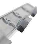 Contour Magnetic Burning Guide For Welding with raised straight edge details and three 30-pound cast-in magnets close-up