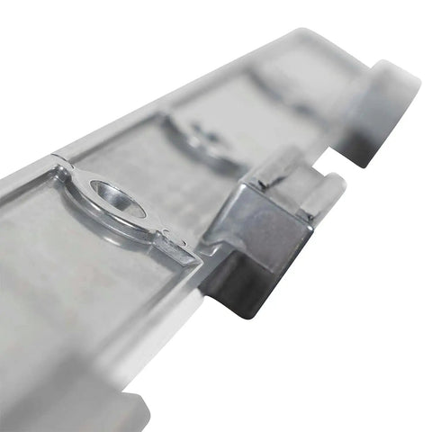 Contour Magnetic Burning Guide For Welding with raised straight edge details and three 30-pound cast-in magnets close-up