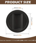 Set Of Four No Slip Furniture Wheel Caster Cups Floor Protectors For Hardwood Floors Prevent Sliding Rubber Bed Frame Stoppers Black