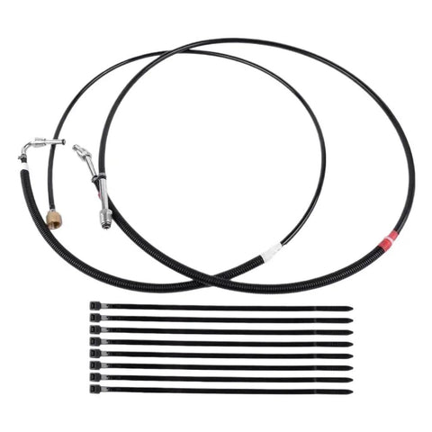 Top Notch Fuel Line Kit For Chevy C1500 C2500 K2500 Blazer Tahoe Yukon Suburban 5.0L 5.7L 7.4L V8 Throttle Body Replacement Parts That Keep Your Ride Running Smooth Like Butter, black fuel hoses with fittings and zip ties