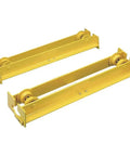 Heavy Duty Bridge Crane Kit With 4000 Lb Capacity Gets Your Shop Lifting Loads Like A Champ Runs Smooth On Runway Beams From 3.33 To 5.25 Inches Wide Made In Usa yellow steel beams with pulleys for lifting machinery