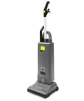 Pro Grade Commercial Vacuum With No Sweat Ergonomics And Top Shelf Hospital Grade Filtration For Flawless Detail Cleanup and Heavy Duty Warehouse Sweeping, gray design, ergonomic handle, 12 inch cleaning path.