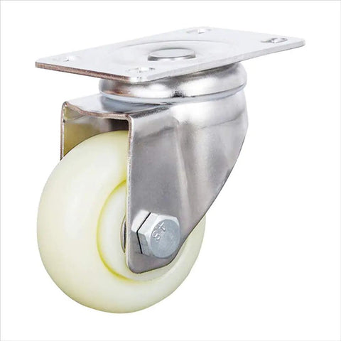 Heavy Duty 4 Inch Swivel Castor Wheels 440Kg Capacity Nylon Industrial Casters With Brake, steel bracket focus