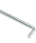 Adjustable Throttle Linkage Kit and Accelerator Rod for 1967 1969 Camaro, 14.88-inch galvanized steel rod, bent end