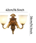 Top Tier Copper Wall Sconce Featuring A White Frosted Glass Shade And Easy E27 Bulb Fit Rust Resistant Iron Frame Perfect For Bedroom Nightstand Office Space Clean Look That Really Slaps, brass finish and dual light shades.