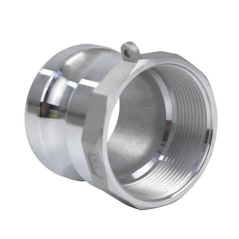 Two Pack Aluminum Cam Lock Fittings 2 Inch Cam And Groove Hose Adapter With Heavy Duty Male NPT Thread Quick Disconnect Camlock Fittings