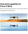 4K UHD Quadcopter Drone With 2-Axis Gimbal, 30 Minute Flight, 2 Km Range in desert and ocean landscape showing stability