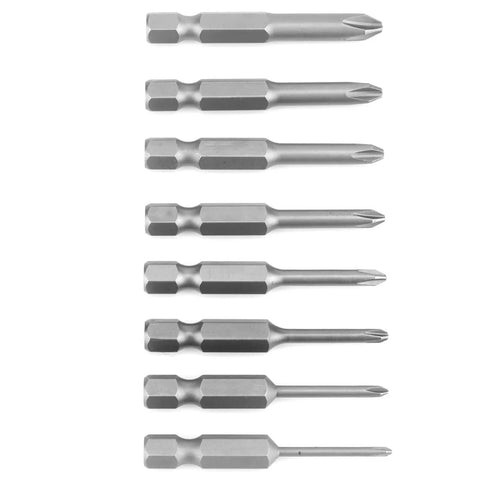 Top Notch 8 Pcs Chrome Vanadium Screwdriver Bit Set With S1/4 Inch Shank For Electric Drill And Home Rides Plus Auto Work Durable Phillips Cross Bits That Get The Job Done Fast Without Breaking A Sweat, eight bits